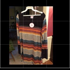 Striped sweater dress